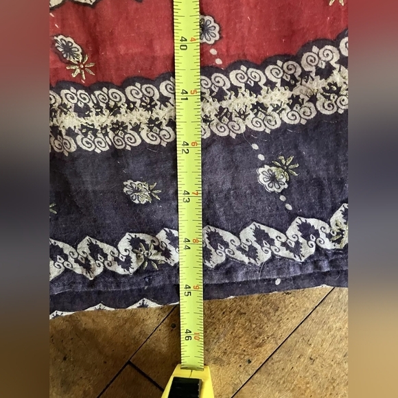 Vintage 60’s 70s Sheer Cotton Gauze Dress Hippie Boho Festival Made in India - Picture 5 of 5